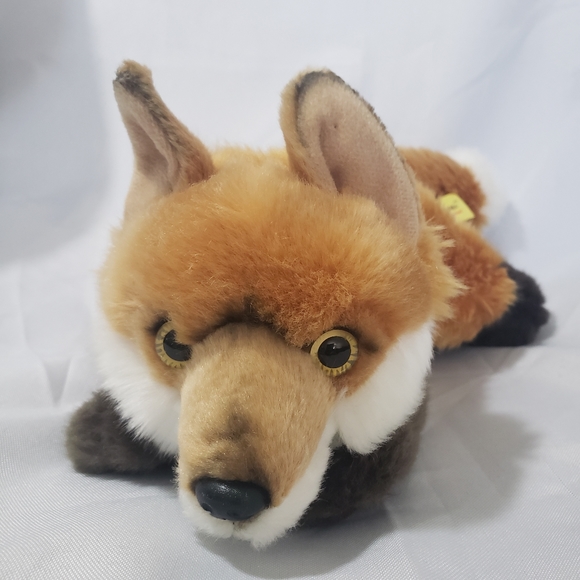 🌞SOLD🌞 Miyoni by Aurora 15-Inch Fox Plush Stuffed Animal 2018 Red White Brown - Picture 4 of 12